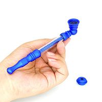 Uniquely Designed Blue Mini Private Tool with Five Stainless Steel Screen Filters, 1 3-in-1 Scraper
