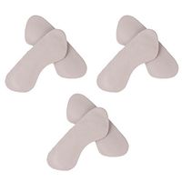 ROSENICE Heel Grips Self Adhesive Soft Leather Foot Care Protector Insole Liner Heel Shoes Back Pads (Beige) 3Pcs