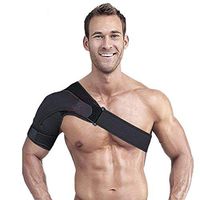 Fit Left Right Shoulder Stablity Support Brace Compression Sleeve for Torn Rotator Cuff,Injury Prevention, Dislocated AC Joint, Athletic for Men and Women