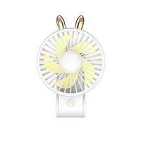 Meidexian888 Handheld Fan,Portable Mini Handheld Fan Personal Desk Table Desktop Cooling Fan Rechargeable (White)