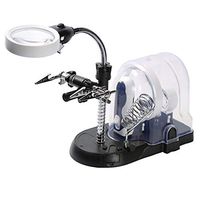 Boutiques/Desktop Magnifier, Interchangeable Lens HD Optical Lens Jewelry Identification Electronic Watch Repair (2.5X 5X 16X)