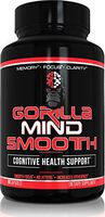 Gorilla Mind Smooth Nootropic Formula – Memory · Focus · Mental Clarity · No Jitters - Lion's Mane Mushroom, DMAE, Alpha GPC, Bacopa Monnieri, L-Theanine & More - 90 Capsules…