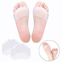 Metatarsal Pads Ball of Foot Cushions for Women or Men 1PAIR Soft Gel Ball of Foot Pads ortons Neuroma Callus Metatarsal Foot Pain Relief Bunion Forefoot Cushioning Relief - White Color