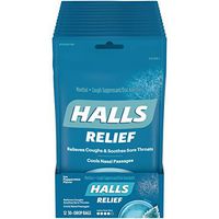 HALLS Ice Peppermint Flavor Cough DropsIncludes twelve 30 ct. bags of HALLS Ice Peppermint Cough Drops.