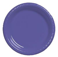 Creative Converting Touch of Color 20 Count Plastic Lunch Plates, Purple