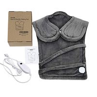 Extra Large Electric Heating Pad for Neck and Shoulders, Heating Pad for Back Pain with Auto Off, 6 Temperature Settings, Fast Heating, 25" x 32"