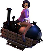 HZ Graphics Team Fortress 2 - Ms. Pauling On The Payload Vinyl Decal Wall Laptop Bumper Sticker 5"
