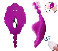 X-XIXS Wearable Wireless Remote Massager - 10 Frequency Vibration and Flexible Tail - Portable Mini Rechargeable Toy - Party Play