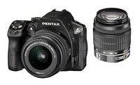 Pentax K-30 DSLR Camera with 18-55mm AL and 50-200mm AL Lens Kit - Black