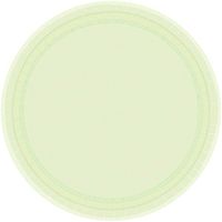 amscan Leaf Green Round Paper Plates | 7"| Pack of 20 | Party Supply