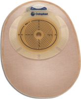 Coloplast SenSura Xpro One-Piece Nonconvex Standard Wear Closed Pouch with Integrated Wave Filter, Cut-to-fit 3/8" to 3" Stoma Opening, 8" L, 550mL, Large, Opaque, Soft Cloth on Front and Back (Box of 30 Each)