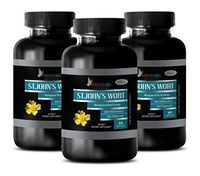 Brain and Memory Power Boost - ST. John's Wort 475MG Extract - Dietary Supplements - st Johns Wort - 3 Bottles (180 Capsules)