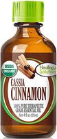 Organic Cinnamon Cassia Essential Oil (100% Pure - USDA Certified Organic) Best Therapeutic Grade Essential Oil - 120ml