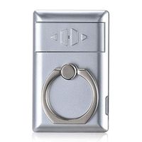 Satelliter Arc Lighter, Mobile Bracket Rechargeable Cigarette Lighter, Flameless Windproof Lighter, Windproof Lighter for Outdoor Camping, Gift(Silver)