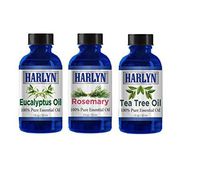 Top Essential Oil Gift Set - Best 3 Aromatherapy Oil - Eucalyptus, Rosemary, Tea Tree Essential Oil Aromatherapy - Therapeutic Grade and Premium Quality - 1 oz Each by Harlyn