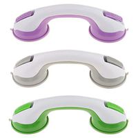 Bonarty 3 Pieces Grab Bars- Suction Shower Handles - Safety Hand Rail Support for Tub, Handicap, Elderly, Injury, Kids