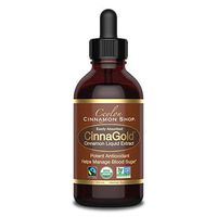 CinnaGold™ Organic Ceylon Cinnamon (100% Certified) Supplement, High-Potency Liquid Extract, 4 oz. – Healthy Blood Sugar Support & Super Antioxidant by Ceylon Cinnamon Shop