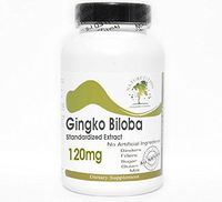 Ginkgo Biloba Standardized Extract 120mg 24% Glycosides ~ 200 Capsules - No Additives ~ Naturetition Supplements