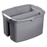 RCP2617GRA 17-Quart Double Utility Pail, Plastic, 14 5/8 x 13 7/8 x 10 1/8, Gray