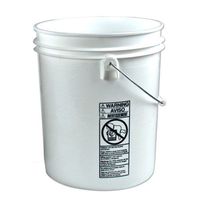 Letica Standard White 5 Gallon Bucket