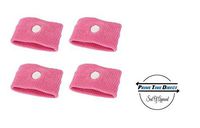 Anti-Nausea Wristbands by Prime Time Direct for Motion Sickness, Acupressure, Travel Bands - Pink (Pack of 2)