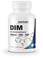 Nutricost DIM (Diindolylmethane) Plus BioPerine 300mg, 120 Veggie Capsules - Up to 4 Month Supply, Max Strength DIM Supplement