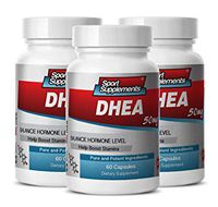 Anti-Aging Total Body Daily Defense - DHEA 50MG - libido Women - 3 Bottles (180 Capsules)