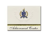 Signature Announcements Achievement Center (Milwaukee, WI) Graduation Announcements, Presidential style, Basic package of 25 with Gold & Blue Metallic Foil seal