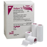 3M Health Care 2864S Cloth Surgical Tape, 4" x 2 yd. Size (Pack of 24)