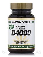 Vitamin D TABS 1000IU WMILL Size: 100