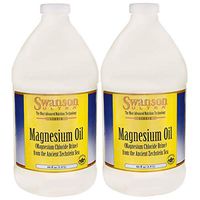 Swanson Magnesium Oil Spray Zechstein Magnesium Soothes Muscles Nourishes Skin Stress Relief Sleep Rapid Absorption Dr. Barbara Hendel's Formula 64 fl oz (1.9 l) Liquid (2 Pack)