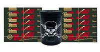 Herb Airtight Container Fresh Kettle with Raw Black Natural Rolling Papers 10 Count DC Crafts Nation- Jolly Roger