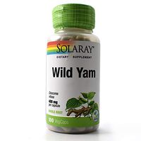 Solaray Wild Yam Root Capsules, 400 mg, 100 Count