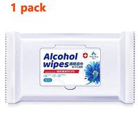 Disinfectant Wipes, 50Pc/Box 75% Alcohol Wet Wipes Suitable for Family All Daily Protection