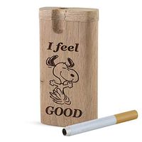 Original Handmade Engraved I Feel Good Stash Box with Metal Rod