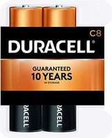 Duracell - CopperTop C Alkaline Batteries with recloseable package - long lasting, all-purpose C battery for household and business - 8 count