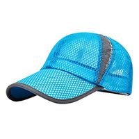 Meidexian888 Outdoor Breathable Mesh Cap,Unisex Breathable Quick Dry Mesh Baseball Cap Sun Hat (Blue)