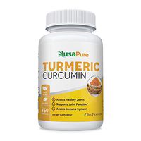 Turmeric Curcumin Bioperine Black Pepper 600mg - Vegetarian - Natural Anti Inflammatory Tumeric: Premium Turmeric Capsules - Natural Joint Pain Relief Supplement - No Fillers or Additives