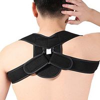 Lzour Back Posture Corrector Spinal Support Back Brace, Adjustable Upper Back Posture Support to Improve Bad Posture and Slouching Correction for Men and Women,S