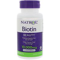 Natrol Biotin Maximum Strength 10,000 mcg (Pack of 5) (100 tablets)