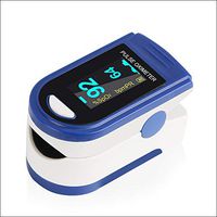 Digital Finger Oximeter Portable Blood Oxygen Saturation Monitor Heart Rate Finger Pulse Oximeter (Blue)