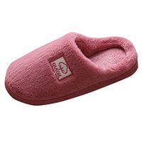 Theoylos Women's Winter Slippers Warm Plus Velvet Home Shoes Unisex Casual Cotton Slippers Soft Cute Indoor Slippers Pink