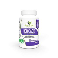 NewLife Naturals - Medical Grade Boric Acid Vaginal Suppositories - 600mg - 100% Pure Womens pH Balance Pills - Yeast Infection & Bacterial Vaginosis Treatment - 30 Capsules: Made in USA