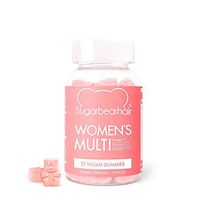 SugarBearHair Women's Multi Vegan MultiVitamin with Glutathione, Vegan Omega-3, Folate, Vegan Collagen Booster Blend (1 Month Supply)