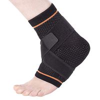 BRD Sport Left Foot Figure 8 Strap Ankle Brace FDA Registered Ideal for Acute Injury, Chronic Ankle Sprain, Ligament Weakness, Reducing Swelling, Ankle Support (Black, XX Large)