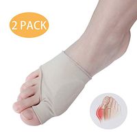 Bunion Relief Sleeve with Gel Bunion Pads Cushion Splint - 2-Pack - Hallux Valgus Pain Relief - Shoe Friction Protector - Adjustable Size for Men and Women