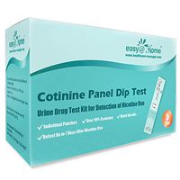 Easy@Home 5 Pack Nicotine Cotinine Urine Panel Dip Test Strips Kit- Sensitive Rapid Detection for Cotonine from Vaping Tobacco Cigarette Smoking Devices 200 ng/mL #ECOT-114