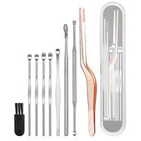 8 Pcs Ear Pick, Earwax Removal Tool for Men Women and Kids, Stainless Steel Ear Curette with Storage Box