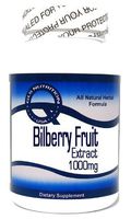Bilberry Fruit Extract 1000mg 100 Capsules ^GLS