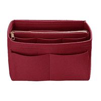 Jocund Storage Bag Felt Insert Bag Zipper Multi Pocket Handbag Makeup Organizer Travel Holder Bag